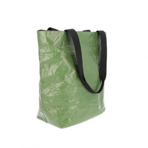 Hapo-G - Sacoche arrière vélo - Polypropylène recyclé - Fixation Porte-Bagages - Anse de Portage - Contenance 17L - Dimensions 29x40x18 cm - Couleur Kaki - Compatible e-Bike - Charge Max 5 kg (ADDONE SAS, neuf)