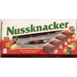 Choceur Nussknacker Chocolat aux Noisettes Enti&egrave;res 100g (PAStation, neuf)