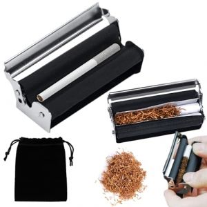 Rouleuse &agrave; Cigarette Rouleau &agrave; Tabac Manuelle Rouleau &agrave; Cigarettes 2 Pi&egrave;ces 70mm+110 mm Machine Cigarett M&eacute;tal pour rouler des cigarettes, stocker du tabac (YUETIANLTD, neuf)