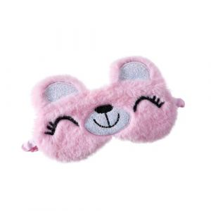 CALLARON masque pour les yeux occultant ours bandeau de couchage masque oculaire endormi patch yeux bandeau yeux masque yeux Masque pour les yeux pour dormir couverture oculaire du sommeil (Raindrops On Roof, neuf)