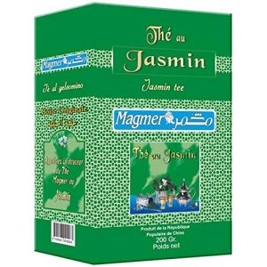 Th&eacute; Vert au Jasmin &agrave; la Marocaine - Magmer - Rituel de Pr&eacute;paration par Th&eacute;i&egrave;re ou Infusion &agrave; la Marocaine - Bo&icirc;te de 200 gr (LOGAN MALL, neuf)