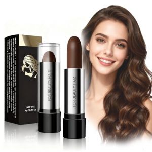Virecose Stick for grey hair Stylo de Couleur de Cheveux, Marron Fonc&eacute; B&acirc;ton de Teinture Temporaire pour Cheveux, Couvrez Instantan&eacute;ment vos Racines Gris avec un B&acirc;ton de Retouche pour Homme et Femme (xichun, neuf)