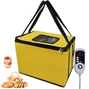 Bo&icirc;te &agrave; pain avec chauffage - Armoire de fermentation pliable - Temp&eacute;rature et minuterie r&eacute;glables - Pour la cuisson du pain, du yaourt, du natto et du savon fait &agrave; la main - 40 x 26 x 30 cm (Cloud Technology Company, neuf)