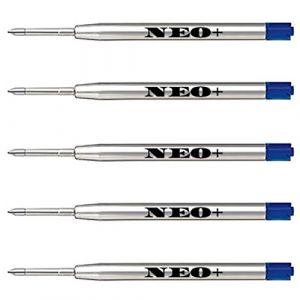 Recharges de stylo à bille de qualité, bon marché mais durables, pointe moyenne. Compatible avec le stylo à bille Parker aussi. Recharge de style G2 fabriquée en Allemagne (5 x ENCRE BLEU) (ONLINE UK SELLER LTD, neuf)