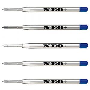 Recharges de stylo à bille de qualité, bon marché mais durables, pointe moyenne. Compatible avec le stylo à bille Parker aussi. Recharge de style G2 fabriquée en Allemagne (5 x ENCRE BLEUE) (ONLINE UK SELLER LTD, neuf)