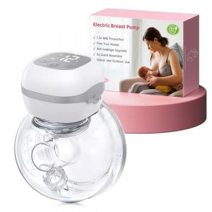Tire Lait Electrique Main Libre Portable, Scellé Anti-Fuite, 12 niveaux & 3 modes, Poids léger, sans BPA, Écran LCD, Brides de 21/24mm (1 pièce) (DOMINGA BUSINESS SL, neuf)