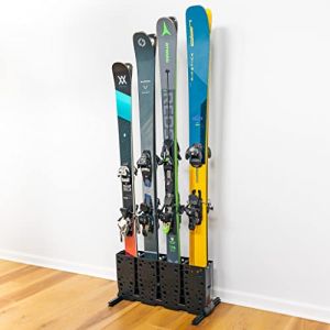 StoreYourBoard Porte-skis, 4 paires de skis autoportants au sol, (Skis larges) (Spire Supply, neuf)