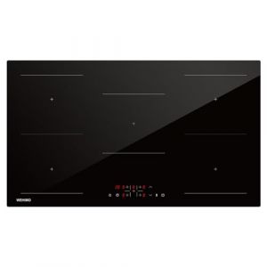 WEHIMO Plaque &agrave; Induction 5 Zones, Plaque Induction Encastrable 8600W, 90cm, 9 Niveaux de Puissance, Booster, S&eacute;curit&eacute; Enfant, Minuterie de 1 &agrave; 99 Minutes, Alerte &agrave; la chaleur r&eacute;siduelle (SVtool, neuf)