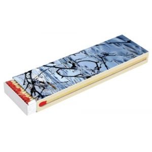 KM Firemaker – Lot de 10 boîtes d’allumettes longues 20 cm Automne/Hiver – Motifs décoratifs maxi – Pour barbecue, cheminée et bougies – Élégantes et pratiques (KMfiremaker, neuf)