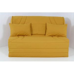 H&eacute;v&eacute;a S&eacute;lection Housse BZ 160x200 matelass&eacute;e Moutarde (H&eacute;v&eacute;a S&eacute;lection, neuf)