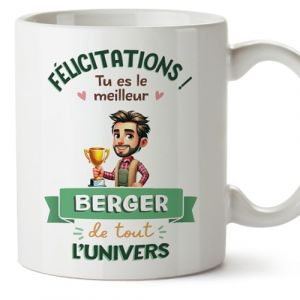 Mugffins Tasses pour BERGER - En Fran&ccedil;ais - Cadeau original homme - Meilleur Univers Troph&eacute;e - 11 oz / 330 ml (Dubiduwa, neuf)