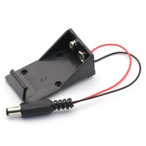 CABLEPELADO Support DE Batterie Pile 9V | Support de Batterie 6LR61 | Comprend Un câble de 200 mm | Tension Totale : 9 V (9 V par Batterie) | Compatible Arduino | Connecteur CC 5,5x2,1mm (CABLEPELADO, neuf)