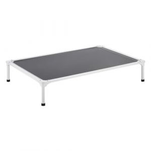 VEVOR Lit Sur&eacute;lev&eacute; pour Chiens Chats, Lit de Camp pour Animaux de Compagnie avec Cadre en Tube d'Aluminium et Maille Respirante, Panier Chiens Rafra&icirc;chissant, pour Int&eacute;rieur et Ext&eacute;rieur, XL, Gris (VEVOR Direct Store FR, neuf)