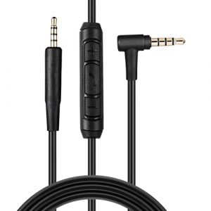 Aivane C&acirc;ble Audio de Rechange pour Bose 700 700 UC, QuietComfort 25, QuietComfort 35II, OE2, OE2i, On-Ear 2 1.2m C&acirc;ble Jack St&eacute;r&eacute;o de Rechange 3.5mm &agrave; 2.5 mm avec Micro/T&eacute;l&eacute;commande, Noir (WeiCanBangYu, neuf)