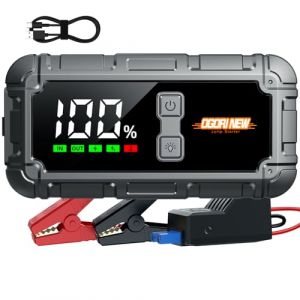 Booster Batterie Voiture,7000A D&eacute;marreur Batterie,12V D&eacute;marreur Voiture,OGORI NEW Jump Starter avec Powerbank et Chargeur USB (Moteurs Essence 10L et Diesel 8L) (bajiang, neuf)