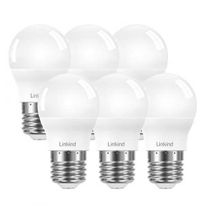 Linkind Ampoule LED E27, 7.5W &Eacute;quivalent 60W 806lm, Blanc Chaud 2700K, Ampoule Mini Globe G45 avec Gros Culot &agrave; Vis, AC 220-240V, Non Dimmable, Lot de 6. (LINKIND-EU, neuf)