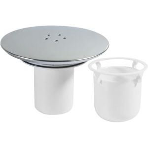 Couvercle de vidange de douche, bouchon de douche pour vidage Viega Tempoplex, 90 mm/115 mm, couvercle de bonde de douche chromé, anti-odeurs blanc (MiaoNan-Boutiques, neuf)