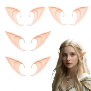 SULIUDAJI 4 Paires Oreille Elfe Femme, Elf Ears, Latex Fée Oreilles En Latex Pour Cosplay Oreilles D'Elfe Halloween Noël Toute Soirée À Thème (UAB WSVLKE LT, neuf)