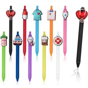THQAE 10 Pcs stylos &agrave; bille amusants pour infirmi&egrave;re, cadeaux d'infirmi&egrave;re, accessoires d'infirmi&egrave;re, stylos &agrave; bille amusants pour m&eacute;decins et infirmi&egrave;res (ProTechika O&Uuml;, neuf)