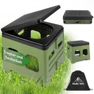 Diealles Shine Toilette Portable, WC Camping pour Hommes et Femmes, Toilette Camping Pliables, WC Portable pour La Randonnée Les Excursions (Zoliche, neuf)