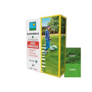 BARENBRUG - Soin Après Démoussage - Limite Réapparition Mousses - Gazon Dense et Résistant - Germe Très Rapidement - Semences avec Enrobage - Fabriqué en France - 1KG (Barenbrug, neuf)