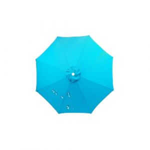 HonunGron Auvent De Remplacement pour Parasol 3.5m/3.0m/2.8m/2.7m/2.5m/2.3m/2m 6/8 Baleines, Toile De Parasol Déporté Remplacement Pour Cour, Jardin, Plage, Protection UV (Bleu,8ribs-300cm) (HonunGron, neuf)