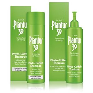 Plantur 39 Shampooing Phyto à la caféine Cheveux Fins 250 ml + Phyto-Cofféine Tonique 200 ml - Contre la chute des cheveux ménopausée (infinitiv, neuf)