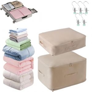 Sac de Compression Ultime Space Master, Casa Corner Sac De Compression, Sac-De Compression Ultime - Spacemaster, Grand Sac de Rangement Mobiles pour Couvertures (Beige, S+XL) (ZHANGXIAOLONGMIAOQIANJIEDAOSHUIXIGUAN, neuf)