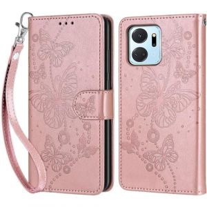 KENHONER Coque pour Honor X7A / Honor Play 7T, Housse Etui Portefeuille Cuir Multifonction, Fermeture Magn&eacute;tique &agrave; Clapet Anti-Choc Compatible avec Coque Honor X7A Book - Or Rose (KENHONER, neuf)
