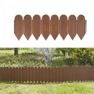 Bordure de jardin en plastique de 2 m, bordure de jardin, bordure de terrasse, clôture de jardin pour pelouse, aménagement paysager, allée de patio, parterre de fleurs (WuyueHua, neuf)