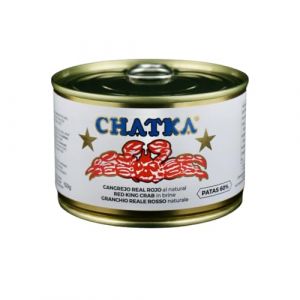 Chatka Crabe Royal Rouge, Pattes et Chair &Eacute;miett&eacute;e, Conservation Traditionnelle, 60% (150 gr) (Good4 you, neuf)