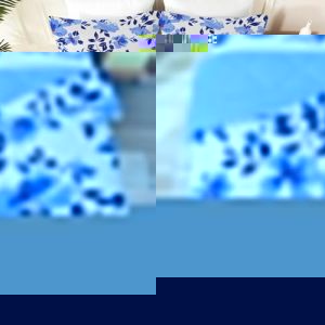 SYHIEGO Couette 140x200 Enfant Bleu Tropical Feuille Couette Imprimée Botanique Couette 4 Saisons Édredon Lit 1 Personne 140x200 cm avec 1 Taie d'oreiller 65x65, Réversible Couette sans Housse (Gengz, neuf)