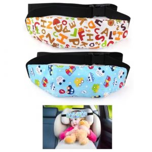 TonStyle 2Pcs Cale Tete Enfant Voiture, Maintien Tête Enfants Voiture Réglable, Cale Tete Bébé Serre-Tête Pour Protection Siège Auto, Bandeau pour Voyage Protection Du Cou Pour Enfants (TonStyle EU, neuf)