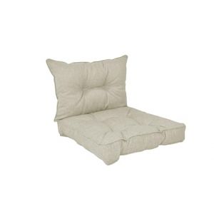 POKAR Coussins de Jardin Extérieur Coussin Chaise Galette de Chaise, 1 Lot de 2 (1x Coussin d'assise 40x40x10 cm + 1x Coussin Dossier 50x40x10 cm), Beige (EURAKOP-FR, neuf)