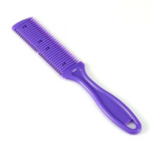 Peigne Rasoir pour Cheveux, Brosse Coupe Fourche Cheveux, Peigne Tondeuse à Cheveux Professionnelle, Peigne Desepaississant Cheveux, Outil de Peigne de Rasoir de Coiffure à Double Face (Letaer, neuf)