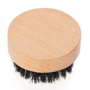 Hair Beard Brush for Men, Wooden Color Beech Brush Beard Care Shaving Grooming Kit, Mini Mustache Combs for Facial (HuQinyan, neuf)