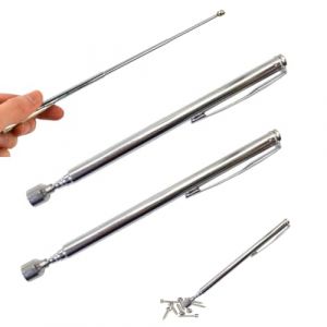 ROKZELT 2 Pièces Tige Télescopique Aimantée,Portable Stylo Outil de Ramassage,Outils Télescopiques Magnétiques en Acier Inoxydable pour Clés Pièces de Monnaie épingles Vis Pièces(argenté) (ZHANG GUOQIANG SHOP, neuf)