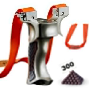 PZCC Professionnel Super Clip Slingshot avec Bande élastique, équipement de Sport en lot avec Caoutchouc de Rechange et Billes d'argile.(Acier Inoxydable) (Appleton Trade Store, neuf)