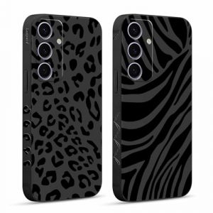 Pnakqil 2 Pi&egrave;ces Coque pour Samsung Galaxy S24 5G 6,2", Etui avec Motif Animaux L&eacute;opard Z&egrave;bre et Peint Dessin Lat&eacute;ral Souple Silicone Case Housse T&eacute;l&eacute;phone Ultra Mince Antichoc Cam&eacute;ra Protection Cover (CLUBIEN, neuf)