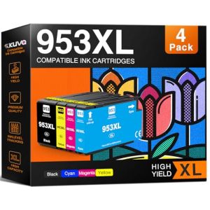 953XL Cartouches d'encre reconditionnées pour HP 953 XL Multipack compatibles avec HP Officejet Pro 8710 8715 7720 7740 7730 8720 8730 8210 8725 8715 8740 (noir, cyan, magenta, jaune) (jianxuansw, neuf)