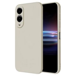 HONLEN Coque pour Samsung Galaxy S25 Edge Protection Étui, (6.7" inches) Liquide TPU Silicone Case Anti Rayures Ultra Mince Souple Cover en Silicone Blanc Antique (HONLEN, neuf)