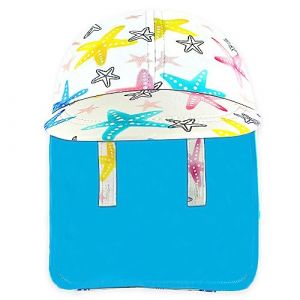 Chapeau de légionnaire pour enfants, casquette de natation avec protection solaire UPF 50+, chapeau de soleil pour garçons à séchage rapide pour la plage et le bord de mer,Étoile de mer,4-6 ans (Big-Time Channel, neuf)