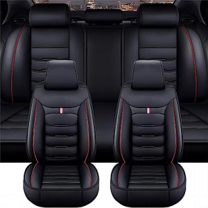 XENITE Housse Siege Voiture pour VW Tiguan 2009-2018 2019 2020 2021 2022 2023, Ensembles de Housses de Si&egrave;ge sur Mesure Tuning Voiture Interieur Accessoire,BlackRed (Meihua Auto Parts Store, neuf)