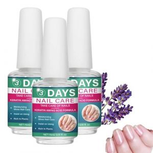 Soin Des Ongles 3 Jours &agrave; K&eacute;ratine Aux Acides Amin&eacute;s,Vernis Durcisseur Ongle Extra Fort,Vernis Transparent Ongle,Nail Care Oil with Keratin Amino Acid Formula,Daily Strengthening Nourishment (3) (BaiYuZ, neuf)