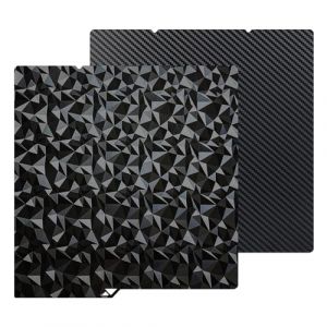 HIKUDIY 264x276mm Plaque de construction PEO+PET pour Kobra S1, plateforme lisse en diamant PEO+PET en fibre de carbone, lit chauffant pour l'imprimante 3D Anycubic Kobra S1 Combo (HIKUDIY, neuf)
