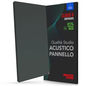 Addictive Sound Panneau Acoustique Mural Premium, panneau acoustique qualit&eacute; studio avec laine acoustique, Classe B d'absorption, fabriqu&eacute; dans l'UE, kit mur/plafond, 100x50x6 cm, 6.5 kg, Anthracite (Addictive Sound, neuf)