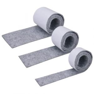 3 Rouleaux Feutrine Autocollante (100cmx10cm, 100cmx5cm, 100cmx2cm), Patins en feutre auto-adh&eacute;sifs, Patins Chaises Antiderapant Feutre, Patin Feutre Feutrine Autocollante pour Meuble (Thuranda O&Uuml;, neuf)