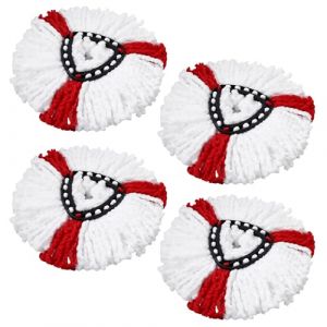 4 Pièces Têtes de Rechange pour Veleda Serpiere, Compatible pour Vileda Turbo 2en1 Mop, pour Vileda Serpillière Pièces de Rechange, pour Balai Serpillère de Remplacement en Microfibres (STORE CICCONI GABRIELA S.R.L., neuf)