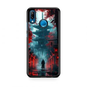 Coque pour Huawei P8 Lite (2017) Art Japonais Vague Manga Design Koi Poissons Carpe Retro Japan Wave Samourai Paysage Chine Design 878 (coques-en-folie, neuf)