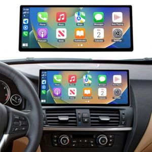 Ninetom Autoradio &agrave; &eacute;cran Tactile 12,3 Pouces pour BMW S&eacute;rie X3/X4 F25 F26 (2011-2012) avec syst&egrave;me CIC, Compatible Apple CarPlay/Android Auto/MirrorLink/Navigation, Mise &agrave; Niveau de l'autoradio. (Ninetom, neuf)